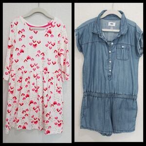 (2) Dress/Romper Bundle Spring - Great Condition -  Size 7/8